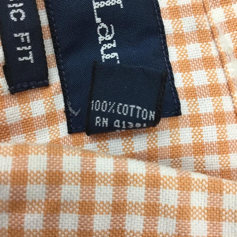 ラルフローレン RALPHLAUREN シャツ、ブラウス 半袖 半袖シャツ カラーシャツ 半袖カットソー チェックシャツ XXL チェック 橙 / オレンジ /  メンズ USED 古着 中古 10119728