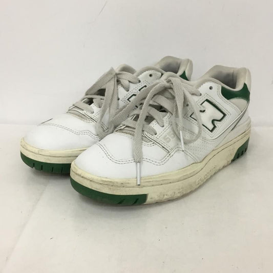ニューバランス New Balance スニーカー スニーカー BB550 SWB 23cm 23.0cm ロゴ、文字 白 / ホワイト / X 緑 / グリーン /  レディース USED 古着 中古 10136935