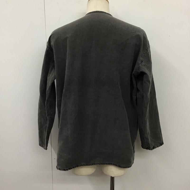 古着 USED カットソー 長袖 ロシア軍 スリーピングシャツ 長袖カットソー 無地 黒 / ブラック /  メンズ USED 古着 中古 10120313