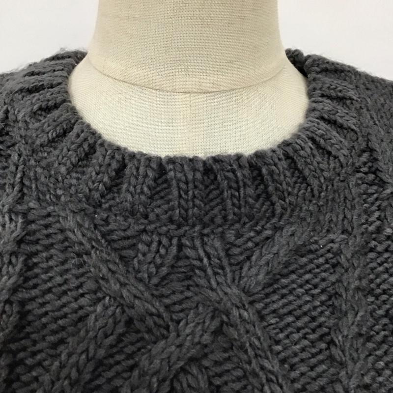 ザラ ZARA ベスト ベスト ニットベスト ノースリーブ プルオーバーニット S 無地 灰 / グレー /  レディース USED 古着 中古 10118525