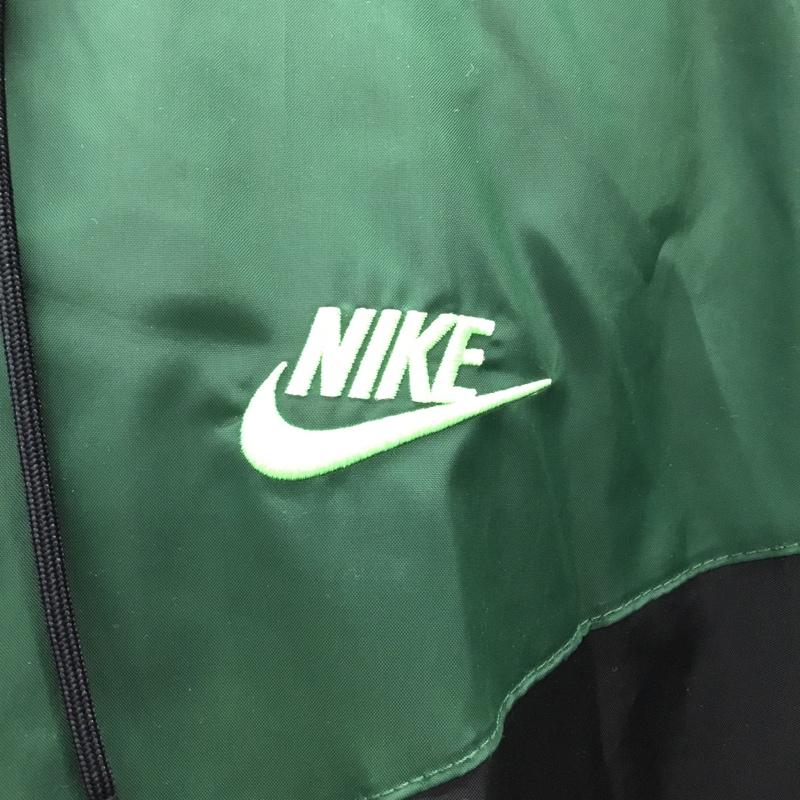 ナイキ NIKE ジャケット、上着 ジャケット、ブレザー DA0002-016 ウインドブレーカー ジャケット NSW HE WR フードウーブンJKT XXL ロゴ、文字 黒 / ブラック / X 緑 / グリーン /  メンズ USED 古着 中古 10120993