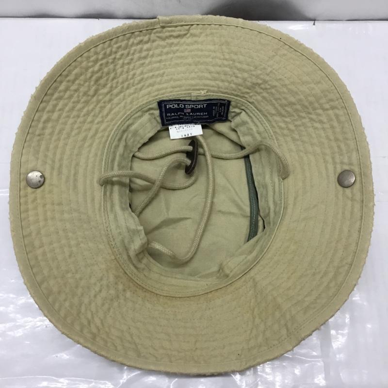 ポロスポーツラルフローレン POLOSPORT 帽子 ハット コットン 90年代 ロゴ、文字 ベージュ / ベージュ /  メンズ USED 古着 中古 10111995