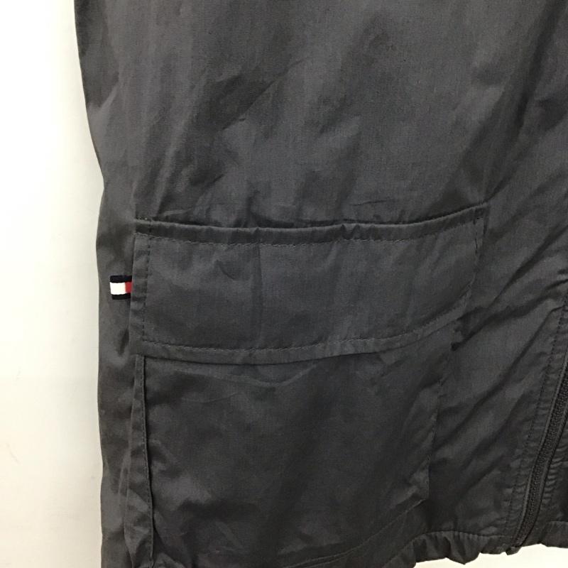 トミー ジーンズ TOMMY JEANS ベスト ベスト ジップアップベスト ノースリーブカットソー アウター スタンドカラー L 無地 灰 / グレー /  メンズ USED 古着 中古 10148362