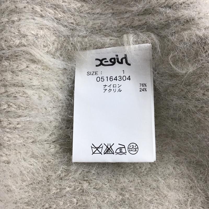 エックスガール X-girl ニット、セーター 長袖 1 無地 ベージュ / ベージュ /  レディース USED 古着 中古 10142747