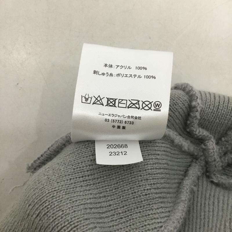 ニューエラ NEW ERA 帽子 ニット帽 ロゴ、文字 灰 / グレー /  メンズ USED 古着 中古 10136953