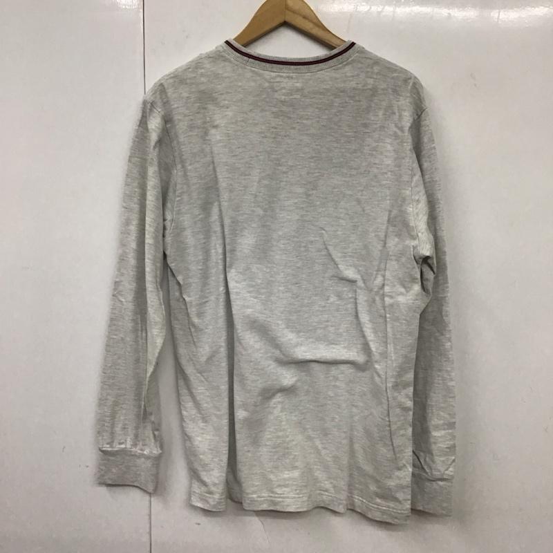 シュプリーム Supreme カットソー 長袖 18ss BevelL/STop 長袖カットソー クルーネックカットソー M ロゴ、文字 灰 / グレー /  メンズ USED 古着 中古 10131533