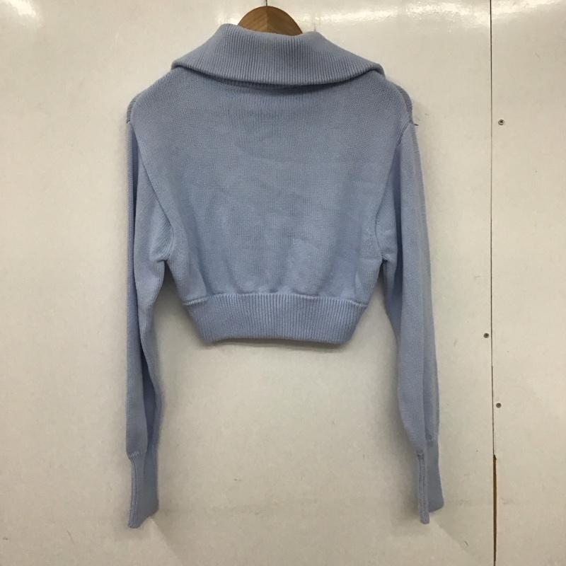 ザラ ZARA ニット、セーター 長袖 S 無地 水色 / ライトブルー /  レディース USED 古着 中古 10140290