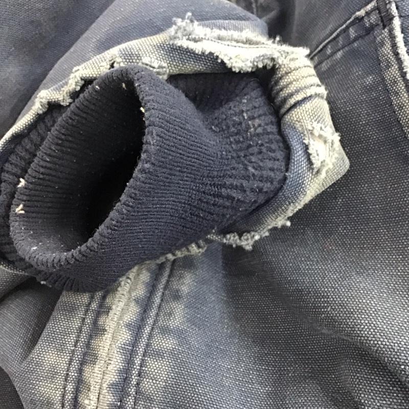 カーハート Carhartt ジャケット、上着 ジャンパー、ブルゾン ジップアップジャケットパーカー アウター 古着 00s L ロゴ、文字 インディゴ / インディゴ /  メンズ USED 古着 中古 10142442