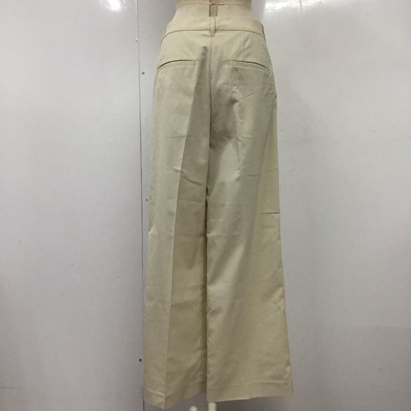 ローリーズファーム LOWRYS FARM パンツ スラックス LF524001AD ワイドパンツ タックパンツ L 無地 アイボリー / アイボリー /  レディース USED 古着 中古 10120870