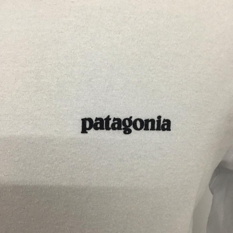 パタゴニア patagonia カットソー 長袖 長袖カットソー プリントカットソー クルーネック S ロゴ、文字 白 / ホワイト /  メンズ USED 古着 中古 10125734