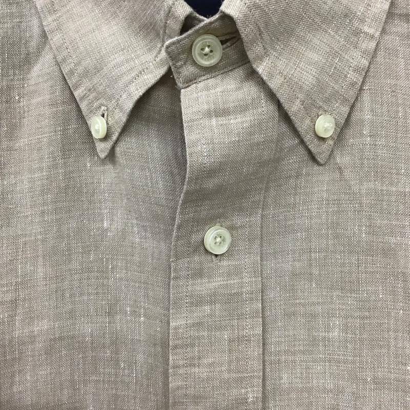 ブルックスブラザーズ BROOKS BROTHERS シャツ、ブラウス 長袖 ボタンダウンシャツ M 無地 ベージュ / ベージュ /  メンズ USED 古着 中古 10131424
