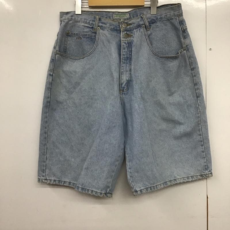 ゲス Guess パンツ デニム、ジーンズ デニムパンツ ワイドパンツ カジュアルパンツ 34 ロゴ、文字 インディゴ / インディゴ /  メンズ USED 古着 中古 10146178