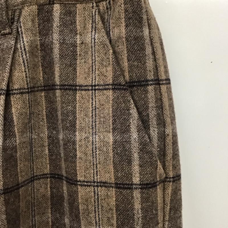 インヘリット INHERIT パンツ スラックス スラックスパンツ ワイドパンツ カジュアルパンツ チェックパンツ L チェック マルチカラー / マルチカラー /  メンズ USED 古着 中古 10123546