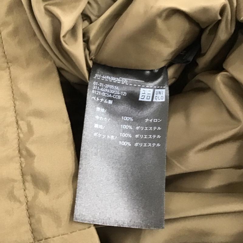 ユニクロ UNIQLO ジャケット、上着 ジャンパー、ブルゾン 311-449630 防風パデッドコート アウター ジップアップジャケット M 無地 カーキ / カーキ /  メンズ USED 古着 中古 10139546