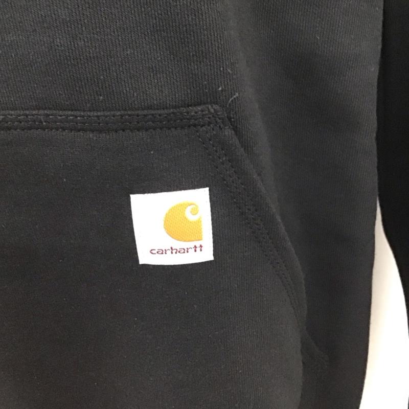 カーハート Carhartt パーカー 長袖 ts0121-m MIDWEIGHTHOODEDSWEATSHIRT 長袖パーカー プルオーバー L 無地 黒 / ブラック /  メンズ USED 古着 中古 10112530
