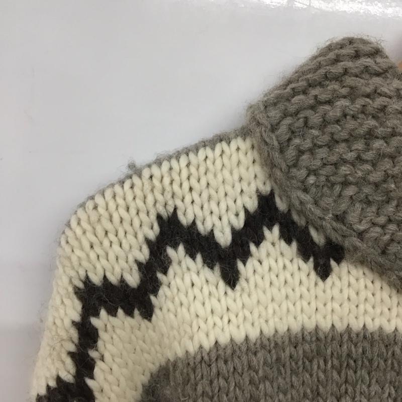 古着 USED カーディガン 長袖 ジップアップニットジャケット 長袖ニットジャケット M プリント マルチカラー / マルチカラー /  メンズ USED 古着 中古 10142366