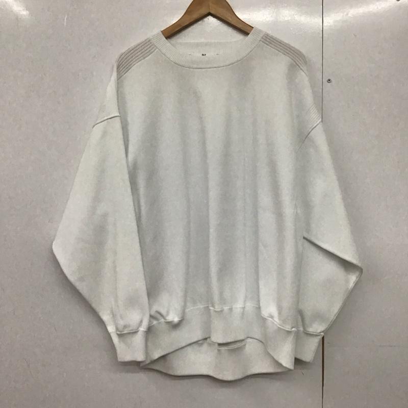 スライ SLY ニット、セーター 長袖 030eap70-5750 BOY FRIEND HG TOPS FREE 無地 白 / ホワイト /  レディース USED 古着 中古 10142734