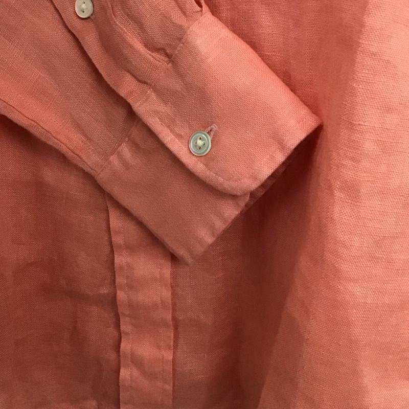 ラルフローレン RALPHLAUREN シャツ、ブラウス 長袖 長袖シャツ ロゴシャツ カラーシャツ S ロゴ、文字 桃 / ピンク /  メンズ USED 古着 中古 10144952
