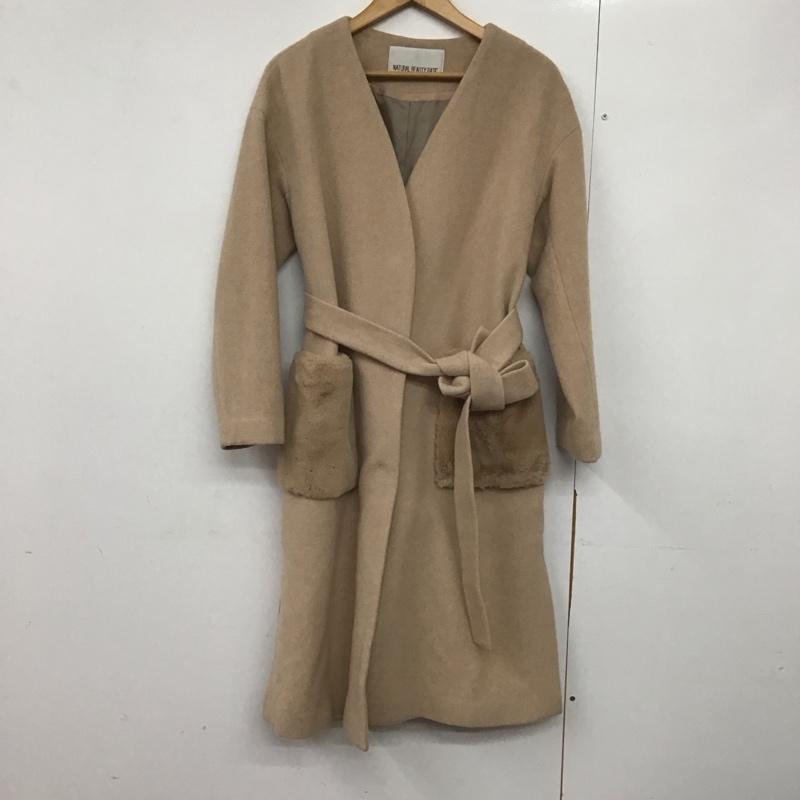 ナチュラルビューティーベーシック NATURAL BEAUTY BASIC ジャケット、上着 ジャケット、ブレザー 017-7252070 ロングコート アウター ノーカラージャケット M 無地 マルチカラー / マルチカラー /  レディース USED 古着 中古 10143736