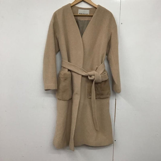 ナチュラルビューティーベーシック NATURAL BEAUTY BASIC ジャケット、上着 ジャケット、ブレザー 017-7252070 ロングコート アウター ノーカラージャケット M 無地 マルチカラー / マルチカラー /  レディース USED 古着 中古 10143736