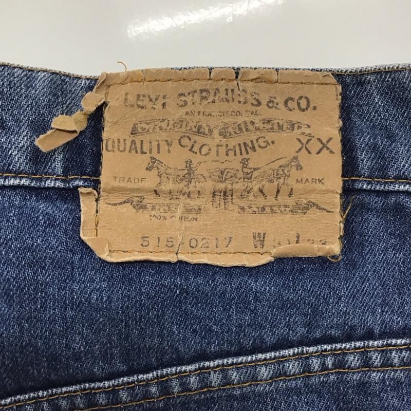 リーバイストラウスアンドコー Levi Strauss & co. パンツ デニム、ジーンズ 80S 515 フィリピン製 デニムパンツ ストレートパンツ カジュアルパンツ 31インチ 無地 インディゴ / インディゴ /  メンズ USED 古着 中古 10110381