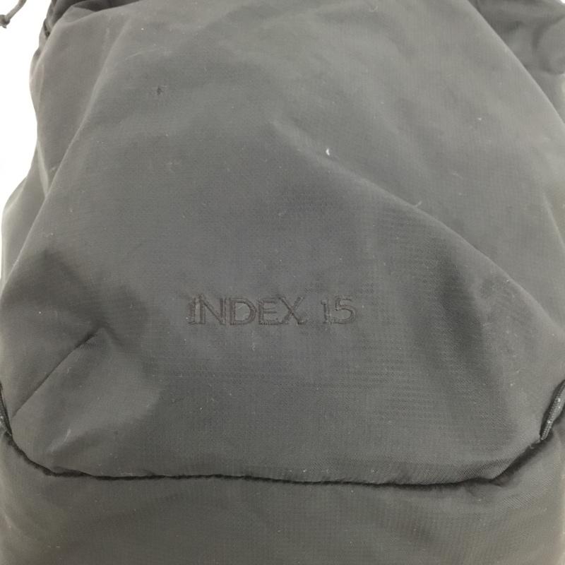 アークテリクス ARC TERYX リュックサック、デイパック リュックサック、デイバッグ 18283-105369-10/16 INDEX15 backpack ロゴ、文字 黒 / ブラック /  メンズ USED 古着 中古 10148841