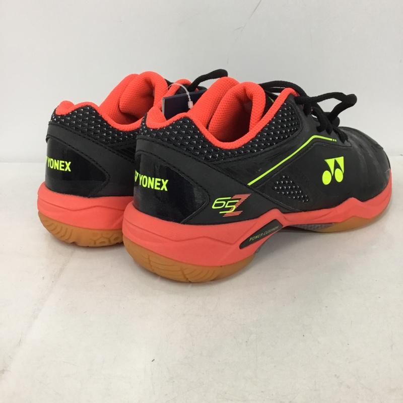 ヨネックス YONEX スニーカー スニーカー 65Z パワークッション65Z バドミントンシューズ 箱有 23.5cm 23.5cm ロゴ、文字 黒 / ブラック / X 赤 / レッド / X 黄 / イエロー /  レディース USED 古着 中古 10147966