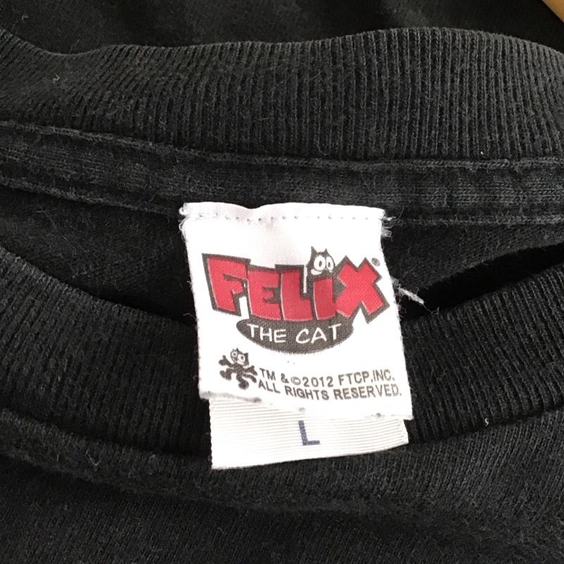 古着 USED Tシャツ 半袖 FELIX L プリント 黒 / ブラック /  メンズ USED 古着 中古 10138205