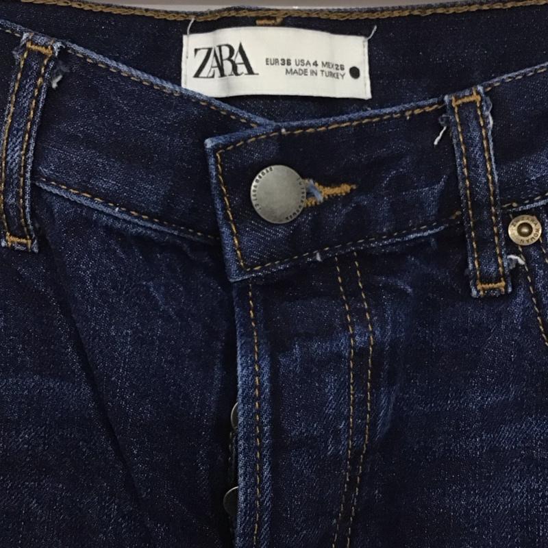 ザラ ZARA パンツ デニム、ジーンズ 無地 インディゴ / インディゴ /  レディース USED 古着 中古 10133551