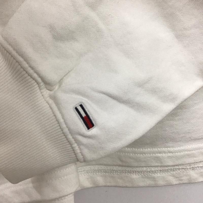 トミー ジーンズ TOMMY JEANS トレーナー 長袖 M ロゴ、文字 白 / ホワイト /  レディース USED 古着 中古 10133790