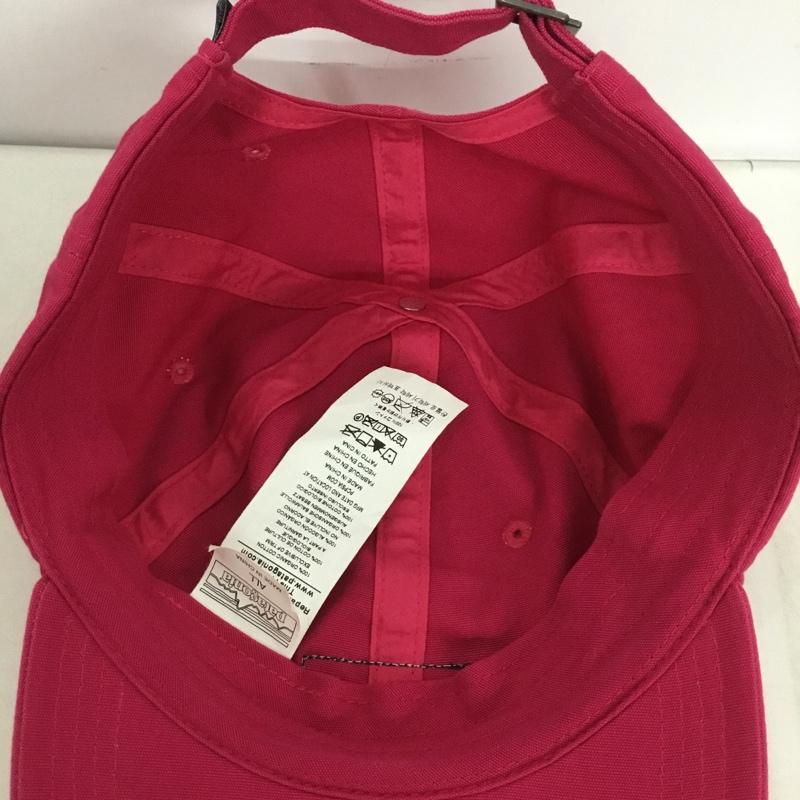 パタゴニア patagonia 帽子 キャップ STY38207FA19 コットン ロゴ、文字 桃 / ピンク /  メンズ USED 古着 中古 10151053