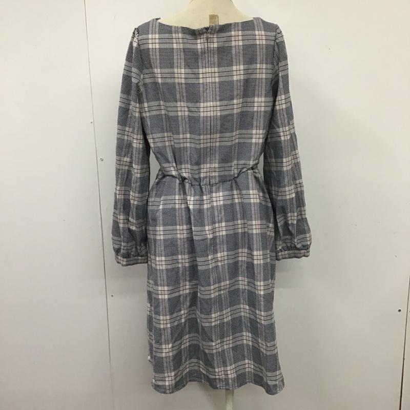 マジェスティックレゴン MAJESTIC LEGON ワンピース ミニスカート 長袖ワンピース チェックワンピース ミニスカート 編み上げミニスカート M チェック マルチカラー / マルチカラー /  レディース USED 古着 中古 10105852