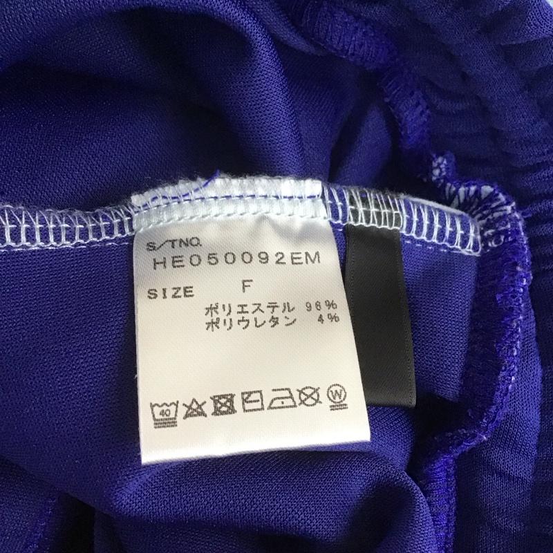 ヘザー Heather ボトムス ボトムス HE050092EM サイドラインピンタップパンツ トラックパンツ イージーパンツ FREE 無地 青 / ブルー /  レディース USED 古着 中古 10108568