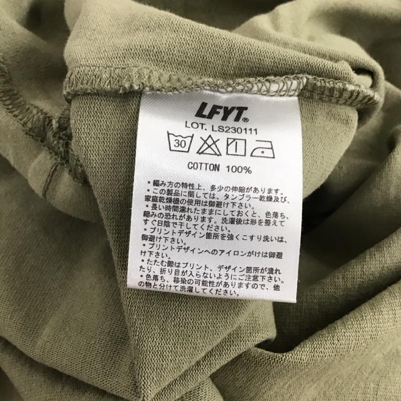 ラファイエット Lafayette Tシャツ 半袖 半袖カットソー 無地Tシャツ クルーネックカットソー XL 無地 カーキ / カーキ /  メンズ USED 古着 中古 10133643