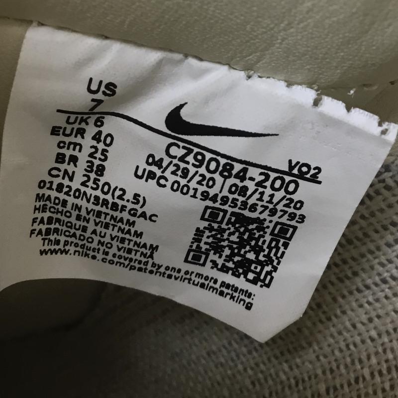 ナイキ NIKE スニーカー スニーカー CZ9084-200　Stussy × Nike Air Force 1 Low Fossil Stone　ステューシー 25.0cm ロゴ、文字 ベージュ / ベージュ /  メンズ USED 古着 中古 10129388
