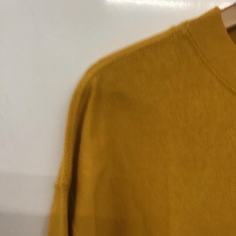 ビューティアンドユースユナイテッドアローズ BEAUTY&YOUTH UNITED ARROWS カットソー 長袖 長袖カットソー 無地カットソー クルーネック XL 無地 黄 / イエロー /  メンズ USED 古着 中古 10142590