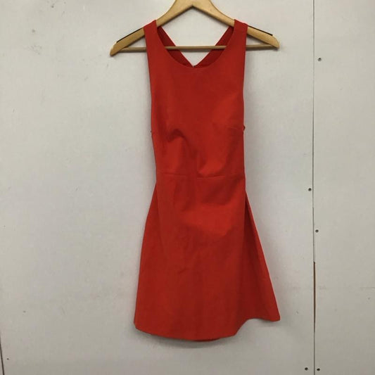 ザラ ZARA TRAFALUC ワンピース ミニスカート ノースリーブワンピース ミニワンピース タイトワンピース M 無地 赤 / レッド /  レディース USED 古着 中古 10128902