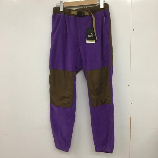ゴースローキャラバン go slow caravan パンツ ワークパンツ、ペインターパンツ 340230 フリースパンツ ワイドパンツ 1 ロゴ、文字 茶 / ブラウン / X 紫 / パープル /  メンズ USED 古着 中古 10132321