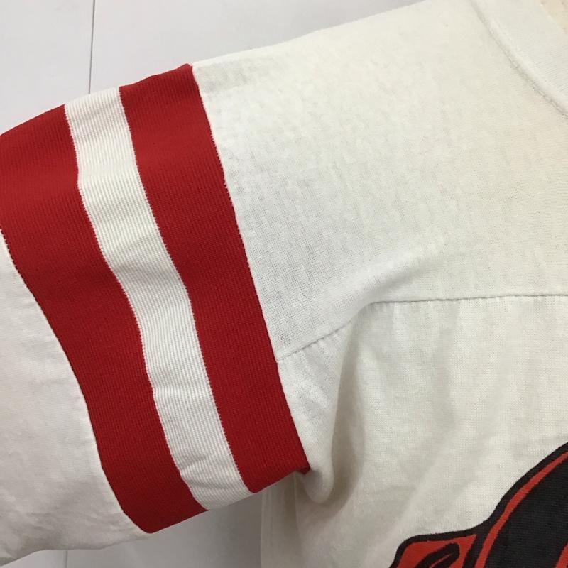 古着 USED Tシャツ 半袖 BULLDOGS ブルドッグ プリント ロゴ、文字 白 / ホワイト / X 赤 / レッド /  メンズ USED 古着 中古 10115703