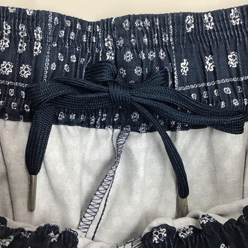 インヘリット INHERIT パンツ ワークパンツ、ペインターパンツ ワイドパンツ カジュアルパンツ ワークパンツ L 総柄 紺 / ネイビー /  メンズ USED 古着 中古 10113900