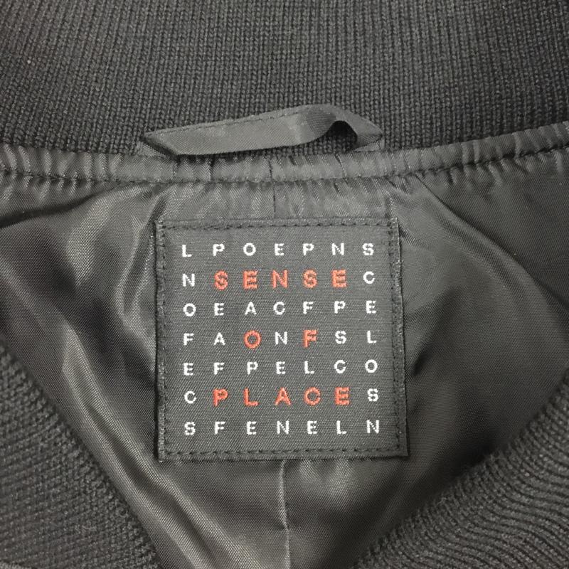 センスオブプレイス SENSEOFPLACE ジャケット、上着 ジャケット、ブレザー ジップアップジャケット ジャンパー ジャケット カジュアルジャケット アウター L 無地 黒 / ブラック /  メンズ USED 古着 中古 10109576