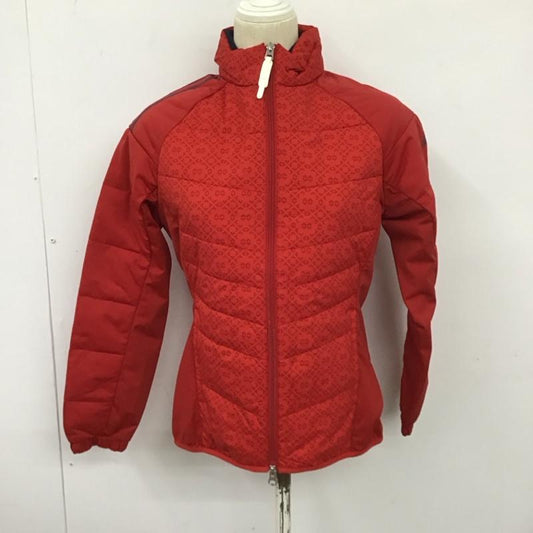 アディダス adidas ジャケット、上着 ジャンパー、ブルゾン M 無地 X 総柄 赤 / レッド /  レディース USED 古着 中古 10128360