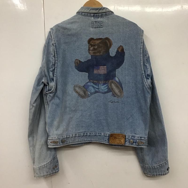 ポロラルフローレン POLO RALPH LAUREN ジャケット、上着 ジャケット、ブレザー デニムジャケット Gジャン アウター カジュアルジャケット M 無地 インディゴ / インディゴ /  メンズ USED 古着 中古 10130363