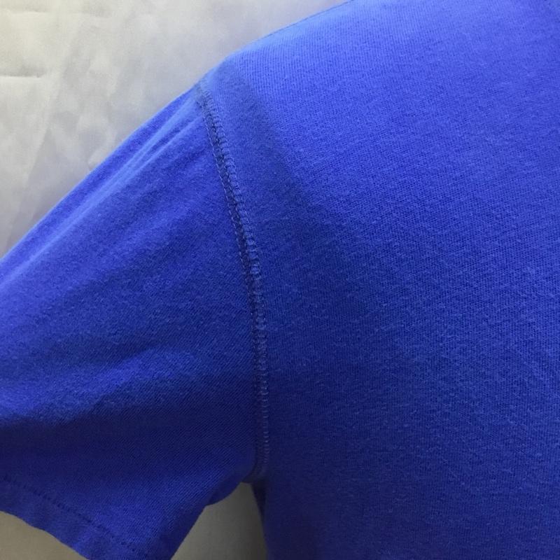 アバクロンビーアンドフィッチ ABERCROMBIE&FITCH Tシャツ 半袖 半袖カットソー プリントTシャツ クルーネックカットソー S ロゴ、文字 青 / ブルー /  メンズ USED 古着 中古 10116703