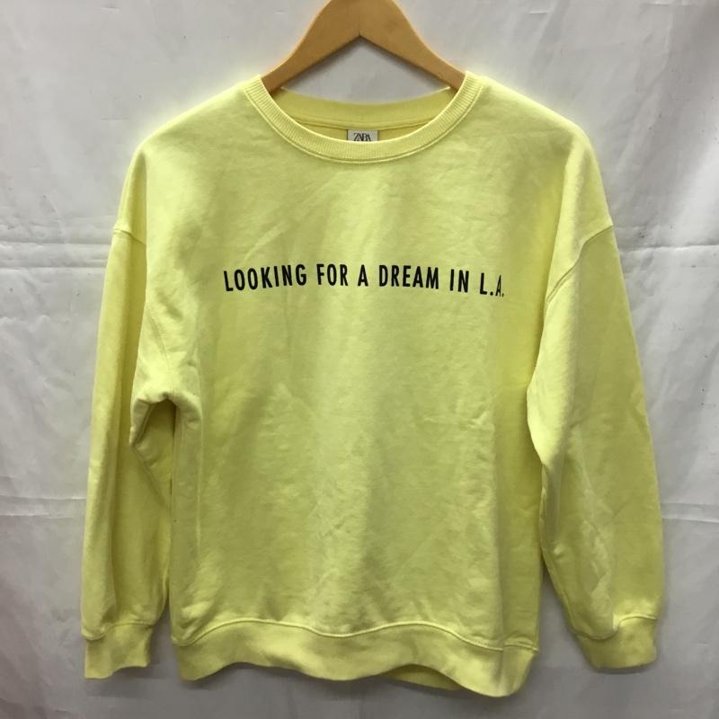 ザラ ZARA トレーナー 長袖 160cm 無地 黄 / イエロー /  ガールズ USED 古着 中古 10110563