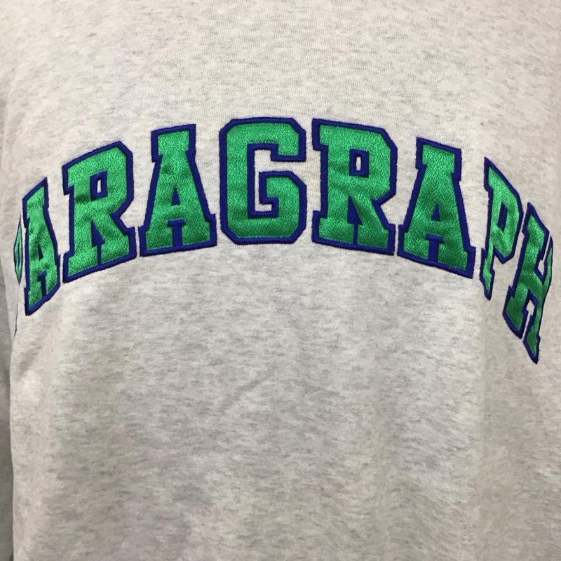 パラグラフ Paragraph トレーナー 長袖 カレッジロゴ スウェット ロゴ、文字 灰 / グレー /  メンズ USED 古着 中古 10121321