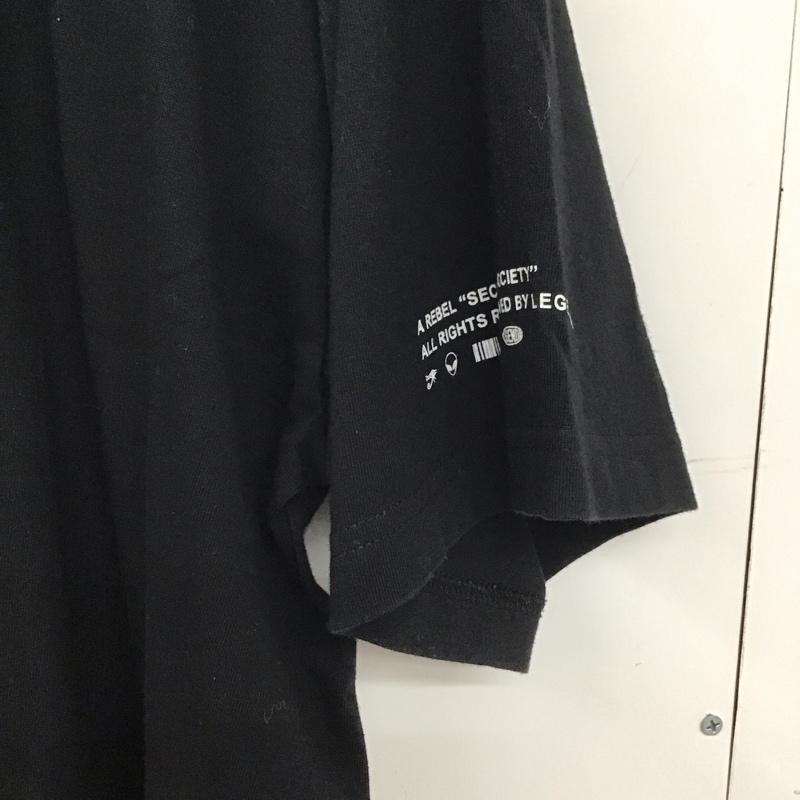 レジェンダ LEGENDA Tシャツ 半袖 半袖カットソー プリントTシャツ クルーネックカットソー FREE ロゴ、文字 黒 / ブラック /  メンズ USED 古着 中古 10133227