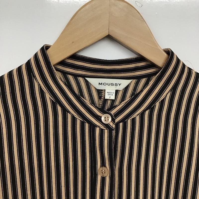 マウジー MOUSSY ワンピース ロングスカート 029csa30-0100 シャツワンピース　ストライプ チュニック FREE ストライプ マルチカラー / マルチカラー /  レディース USED 古着 中古 10150427