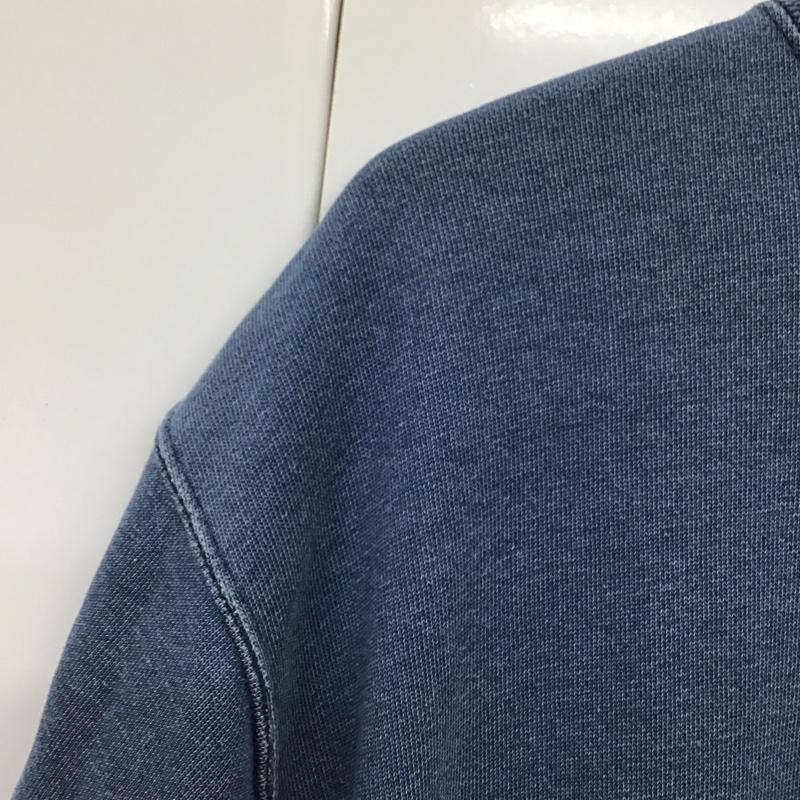 チャンピオン Champion カットソー 半袖 c3-b011 ショートスリーブスウェットシャツ クルーネックカットソー L ロゴ、文字 インディゴ / インディゴ /  メンズ USED 古着 中古 10131244