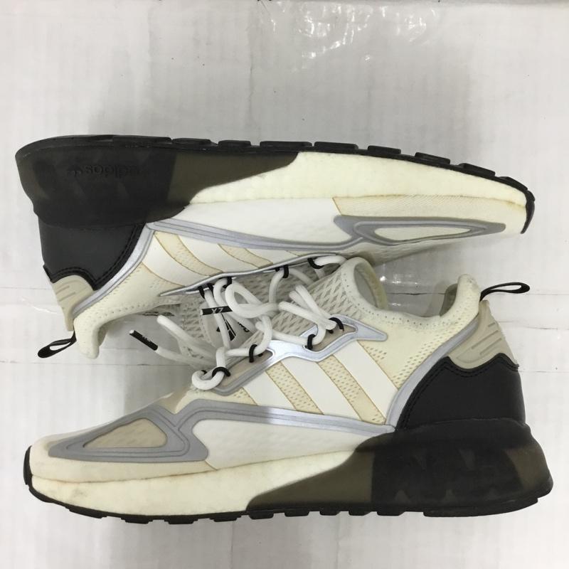 アディダス adidas スニーカー スニーカー FZ2945 ZX 2K BOOST 25.5cm 25.5cm ロゴ、文字 白 / ホワイト / X 黒 / ブラック /  メンズ USED 古着 中古 10123466